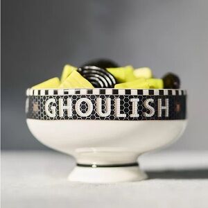 NWT Anthropologie Bistro Tile Nut Bowl - Bat